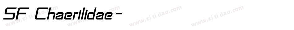 SF Chaerilidae字体转换